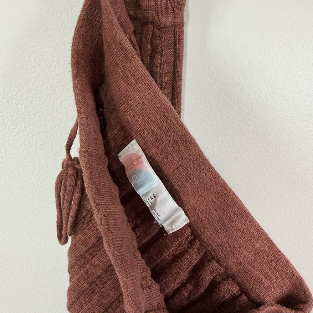Free People Veda Sweater Skirt & Vest Set Chocolate Brown - Picture 10 of 10